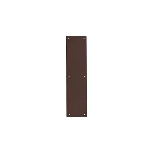 Rockwood 70BUS10B Push Plate 3.5" x 15", Beveled Edges, .050" Thick, 6 x 5/8" Sheet Metal Screws, 613/US10B Oil Rubbed Bronze