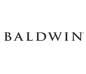 Baldwin 2121055 Push Plate 3" x 12" Beveled Edge Lifetime Bright Nickel Finish