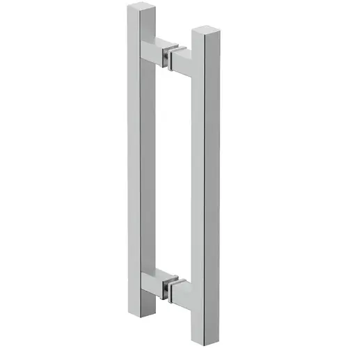 Hafele 905.01.121 Flush pull handle for sliding doors, Aluminum, two-sided, square Length: 400 mm, silver coloured anodized Silver colored, anodized Pair