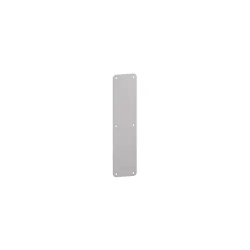 Hager 074534 40R 3" x 12" Round Corner Push Plate, Satin Chrome Finish