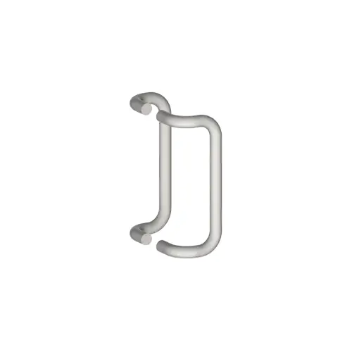 Hager 112219 21J 3/4" Round 10" Center to Center 90 Degree Offset Back to Back Push and Pull Set Aluminum Finish Satin Anodized