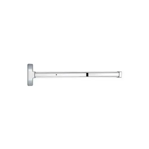 Pamex E5000EO3AL 3' Rim Exit Only Exit Device Satin Chrome Finish