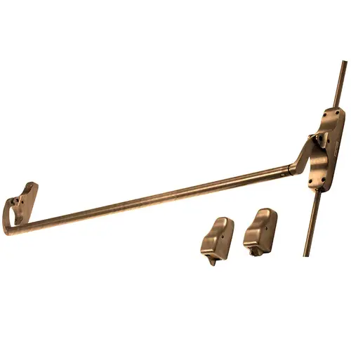 Von Duprin 8827EO US10 Surface Vertical Rod Push Bar Exit Device, Satin Bronze Finish