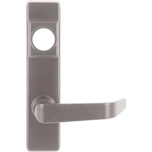 DETEX 09BN 689 V Series Sprayed Aluminum Grade 1 Exit Trim, Storeroom Function, S Lever, Less Cylinder