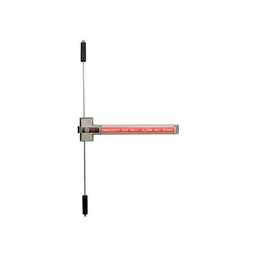 DETEX ECL-230X-TDB IC7R Alarmed Deadbolt Panic Hardware, Three Point Top/Bottom Bolt and Deadbolt, Interchangable Core Rim Cylinder Housing, Gray
