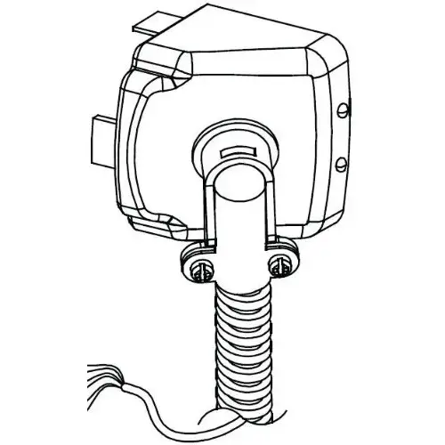 DETEX FC3EC1-630 3' Flex Conduit Kit Includes Conduit, Ramped Endcap, and Fittings Satin Stainless Steel Finish
