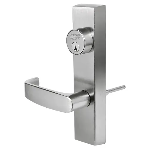 Sargent 60-706-8 ETL LHRB 26D Storeroom Function, Trim Relocks When Key is Removed, Sargent LFIC Less Core, LHR, L Lever, Satin Chrome