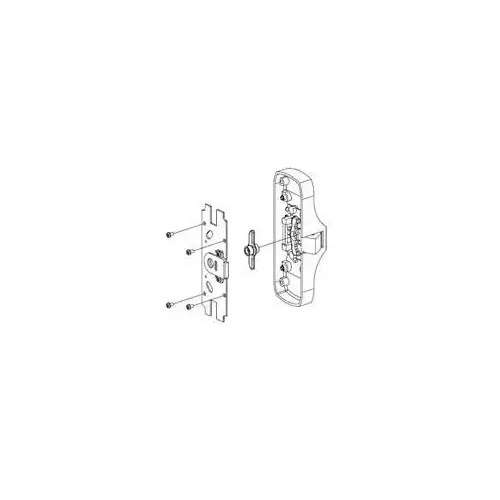 Von Duprin 050101 US4 88CK-NL Backplate Conversion Kit, Satin Brass