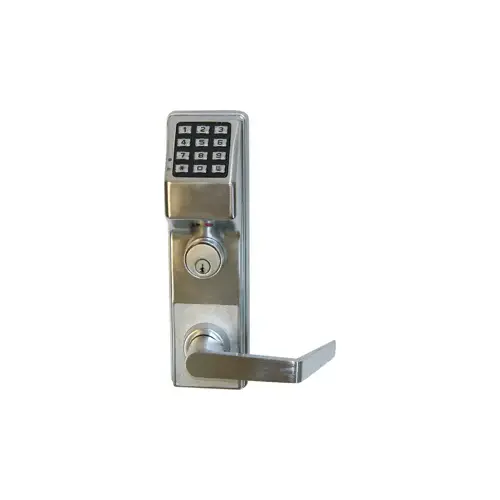 Alarm Lock ETDLS1G/26DV99 Trilogy T3 Keypad - Von Duprin Exit Trim, Weather Proof, Schlage C Keyway, 2000 Users, 500 Scheduled Events, 40,000 Audit Trail Events, 626/US26D Satin Chrome