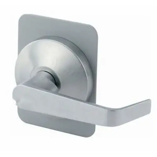 Falcon 914KIL-BE US32D Key in Lever Exit Device Trim with Blank Escutcheon Satin Stainless Steel Finish