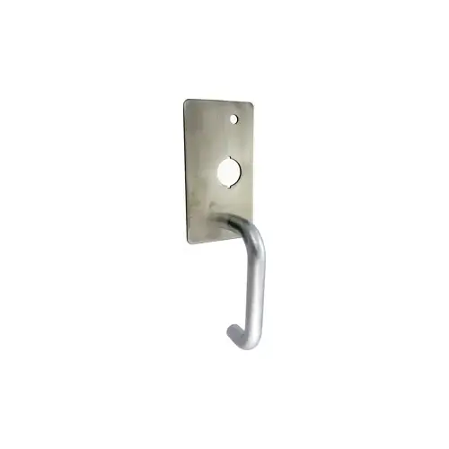 Falcon Lock 930NL US32D Escutcheon, Centron Night Latch Trim, Less Cylinder, Field Reversible, for 19 Series Device, US32D/630 Bright Stainless Steel