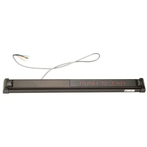 Schlage Electronics 672 36 313 RD Exit Device Dark Bronze Anodized Aluminum
