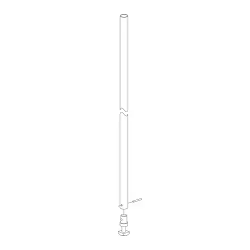 Von Duprin 050455 US4 Bottom Rod Kit for 8827, Satin Brass Finish