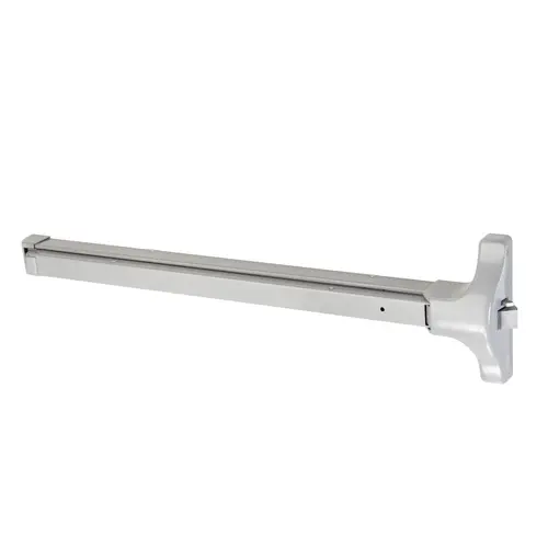 Yale 2100 689 FLAT BAR EXIT DEVICE, SURFACE MOUNT, 36" DOOR WIDTH, LESS CYLINDER, NON-HANDED, ALUMINUM FINISH