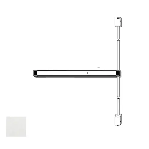 Adams Rite 8211-36-628 8200 Narrow Stile Surface Vertical Rod Exit Device Satin Aluminum Clear