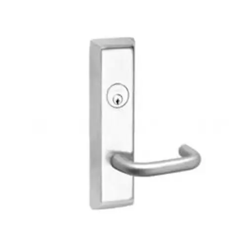 Corbin Russwin L9M55ET 626 LHR L9M55 Lever x Escutcheon Classroom Trim LHR, Less Cylinder, Satin Chrome