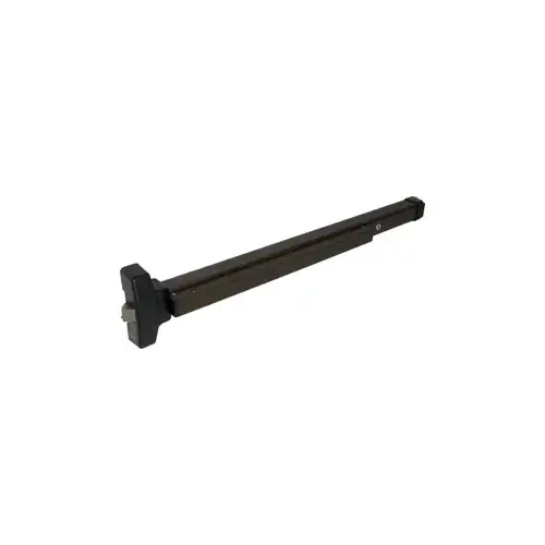 Falcon Lock 19R-EO-SP313-36 Narrow Stile Rim Exit Device, Exit Only, 36", F570 Strike, Hex Dogging, Grade 1, SP313/695 Dark Bronze Painted