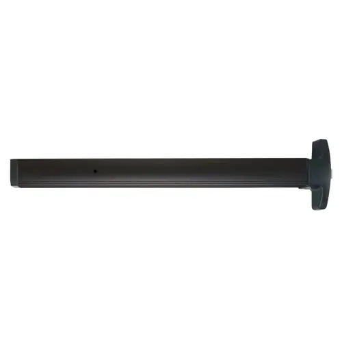 First Choice Building Products 379236-BR Narrow Stile Rim Exit, 36" Device, Non-Handed, Prepped for Exterior Key Cylinder, No Cylinder, Dark Bronze Anodized Aluminum