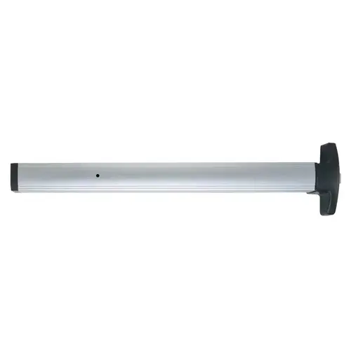 First Choice Building Products 379236-CL Narrow Stile Rim Exit, 36" Device Non-Handed, Prepped for Exterior Key Cylinder, No Cylinder, Satin Aluminum Clear Anodized