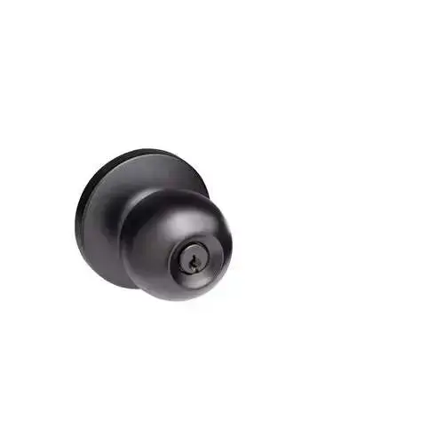 Imperial USA ED-BKL580-US10B Oil Rubbed Bronze Commercial Storeroom Ball Knob Trim with Lock for Panic Exit Device