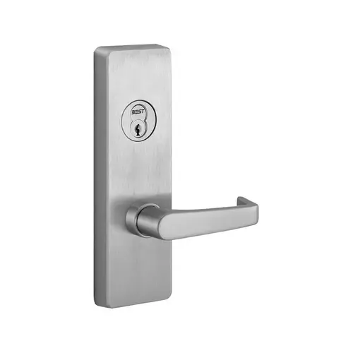 PHI 4908A 625 LHR Left Hand Reverse Key Control Lever Exit Trim with A Lever Bright Chrome Finish