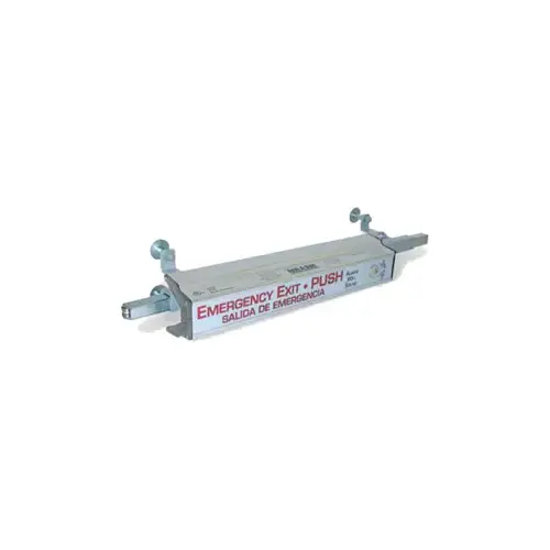 Arm-A-Dor A101-002 Exit Device Satin Aluminum Clear Anodized