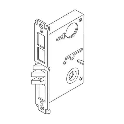 Corbin Russwin 650F67-8LR Left Hand Reverse Mortise Lock Body for ED5650, ED5657 Knob, Lever, Thumbpiece