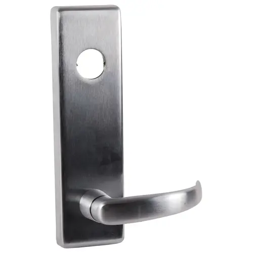 Falcon 510L-Q US26D Quantum Lever Exit Device Trim with Key Locks or Unlocks Satin Chrome Finish