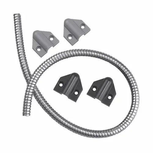 Securitron TSB-CXL 36" Door Cord with Caps Black Finish Satin Stainless Steel