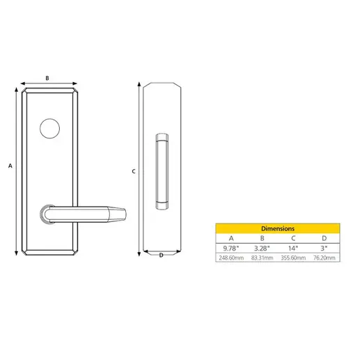 Stanley Security QET130 E 626 Sierra Passage Escutcheon Lever Trim Satin Chrome Finish