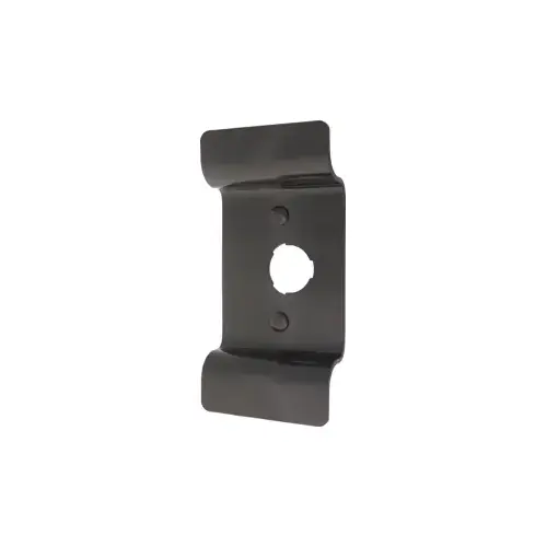 Yale Security Inc 217F695 Exit Trim - 1800/2100 Series Raised Lipped Pull Plate with Cylinder Hole, Powder Coated Dark Bronze 695/SP313