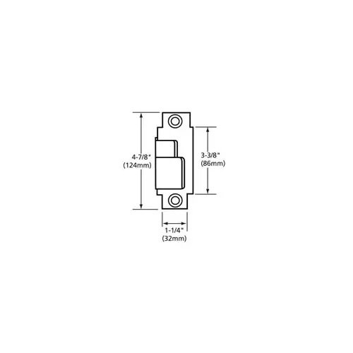 Sargent 815-LHR Exit Device Open Back Strike, LHR
