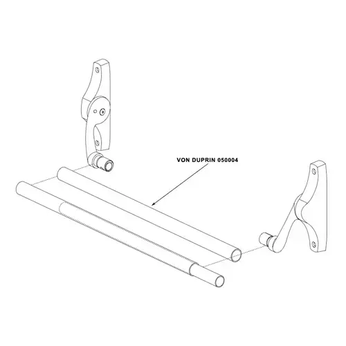 Von Duprin 050004 US26D 42" Standard Crossbar Kit for 88 Series, Satin Chrome Finish