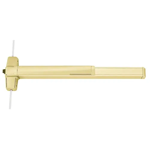 Von Duprin EL9857L-18 4 US4 LHR Von Duprin Three-Point Locking Exit Devices Satin Brass