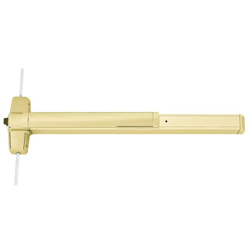 Von Duprin RX9857L-BE-01 3 US4 RHR Von Duprin Three-Point Locking Exit Devices Satin Brass