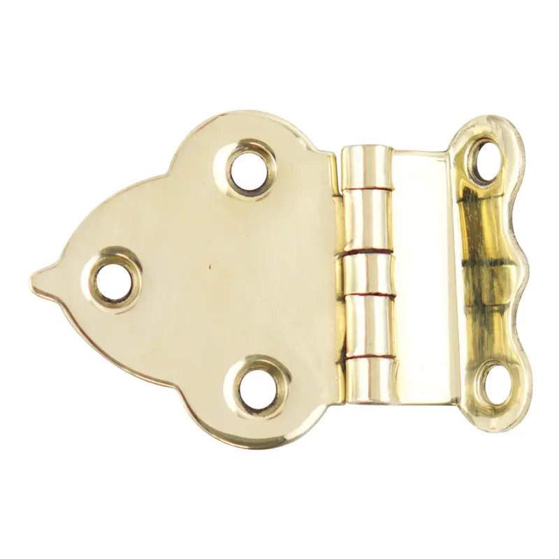 Hoosier Solid Brass 3/8" Offset HingePolished Brass