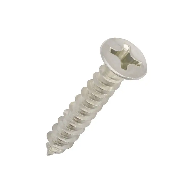 Small Flat Head Stainless Steel Screws#4 x 1/2" - 5 Pack