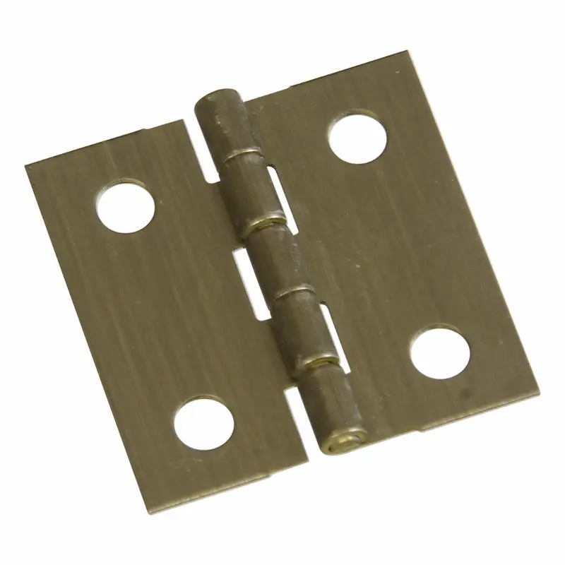 Solid Brass Broad Butt HingesAntique Brass / 1" x 1"