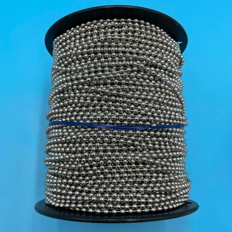 #10 Nickel Plated Brass Ball Chain - 500ft/Roll