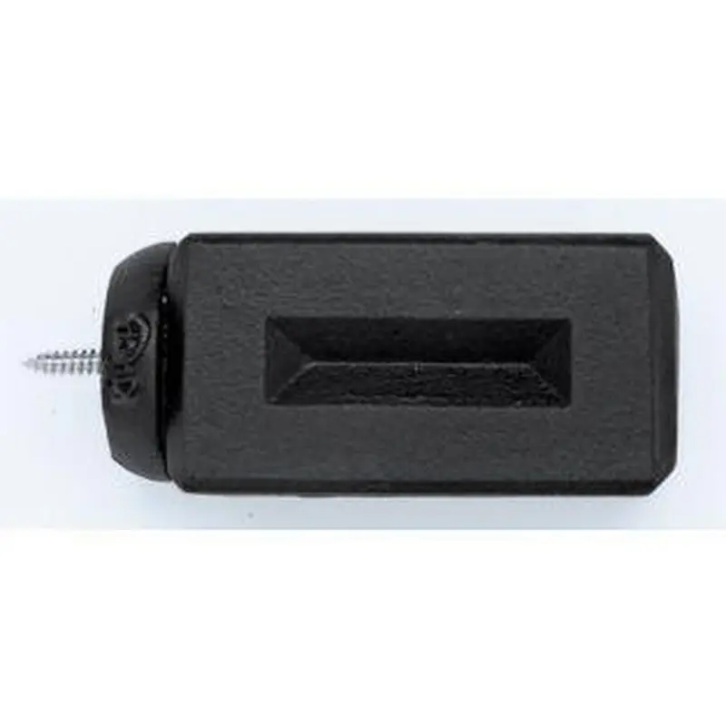 Beveled Brick Finial With Plug - 770 - Black