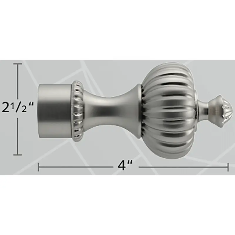 Forest Dresden Roma Finial 1-1/8" - Various ColorsSatin Nickel 29