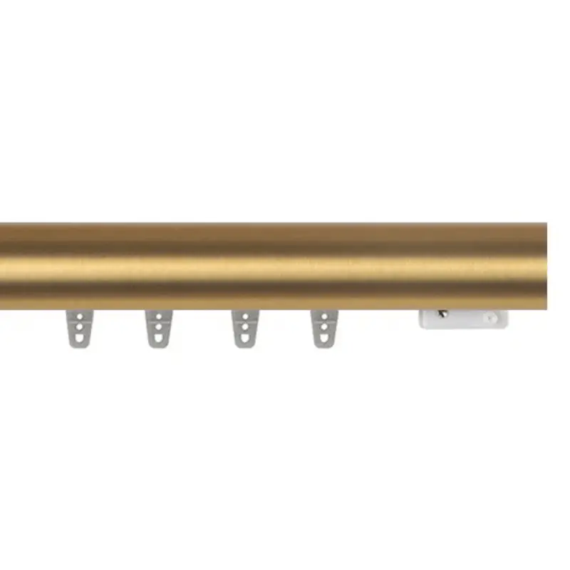 Kirsch Designer Metals 1-3/8" Traverse Rod Corded or Motorized - Various OptionsAntique Silver