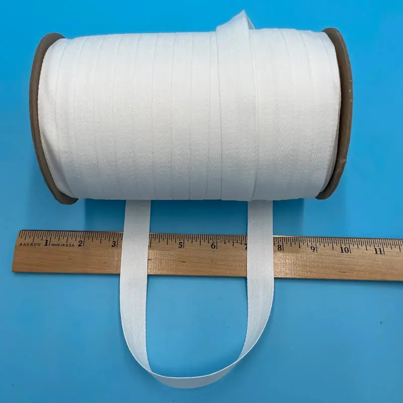 Woven Twill Tape - 3/4" WidthWhite
