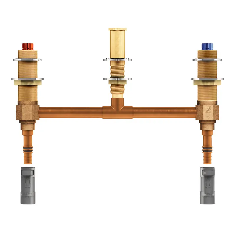M-pact Two Handle Roman Tub Valve 10" Centers 1/2" Pex With 1/2" Cpvc AdaptersN/A
