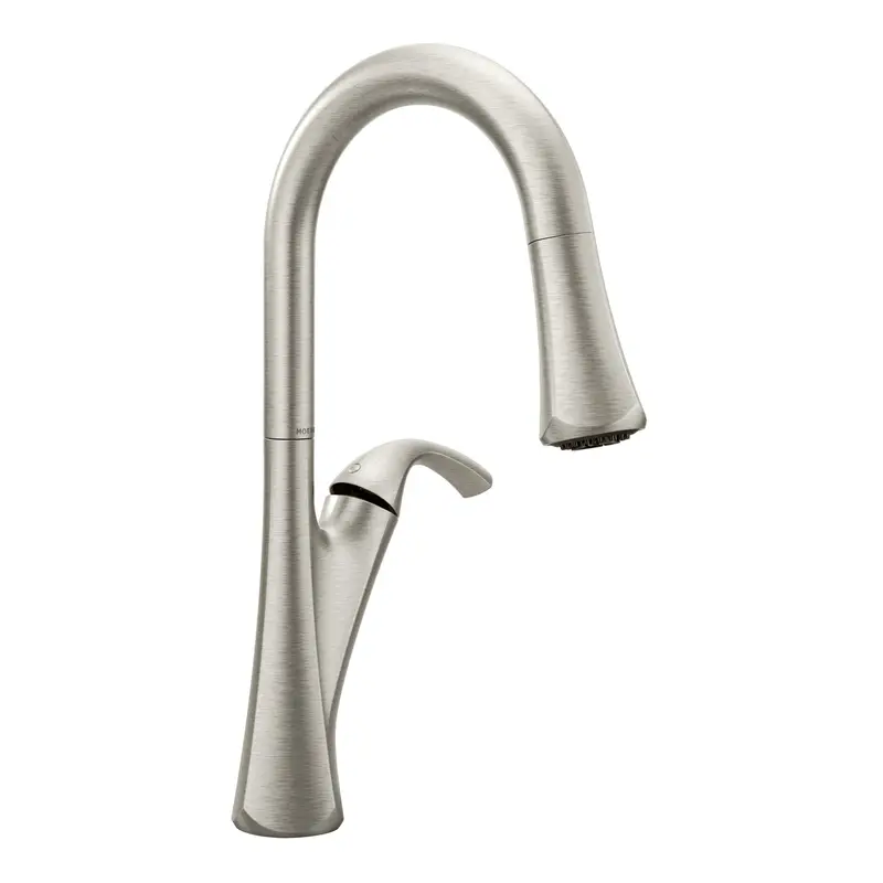 Notch Chrome One-Handle High Arc Pulldown Kitchen FaucetChrome