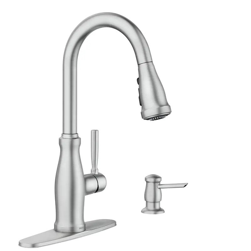 Stableton One-handle High Arc Pulldown Kitchen FaucetSpot Resist Stainless
