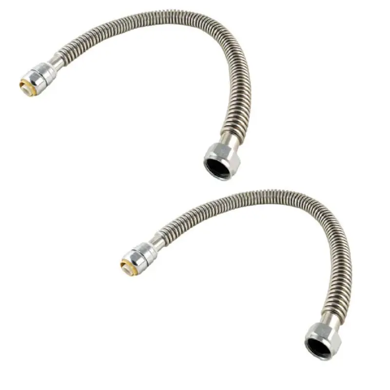 1 in. Push-to-Connect x 1 in. FIP x 24 in. Corrugated Stainless Steel Water Softener Connector (2-Pack)0.65 / package