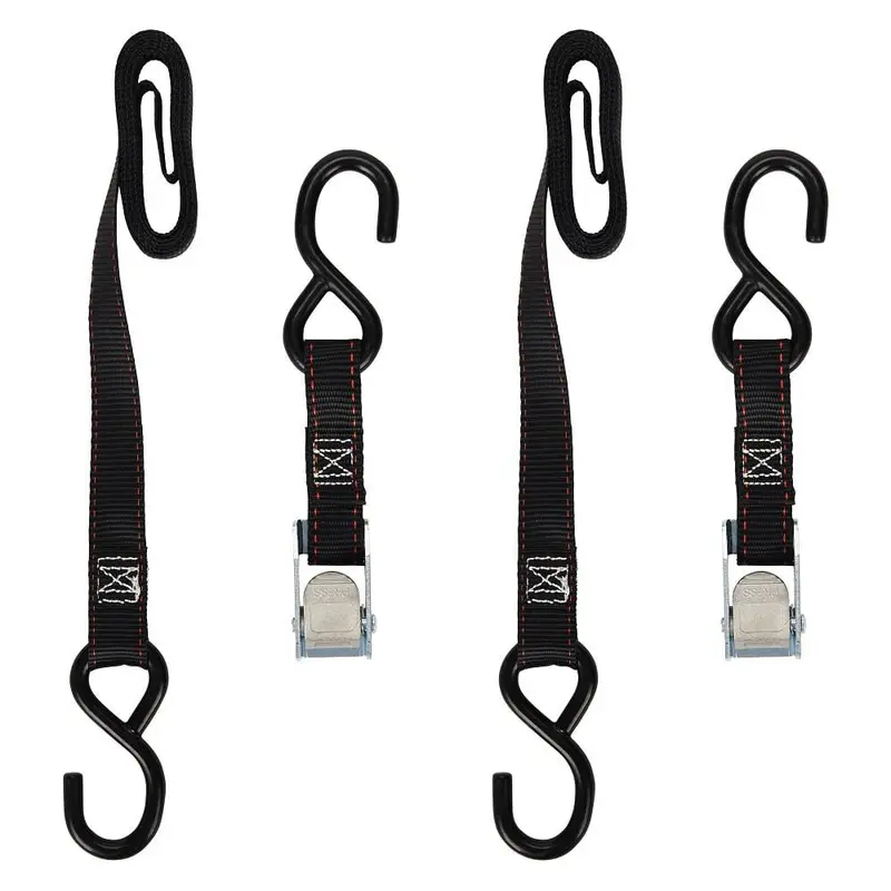 1 in. x 6 ft. x 400 lbs. Motorcycle Cam Buckle Tie-Down (2-Pack)