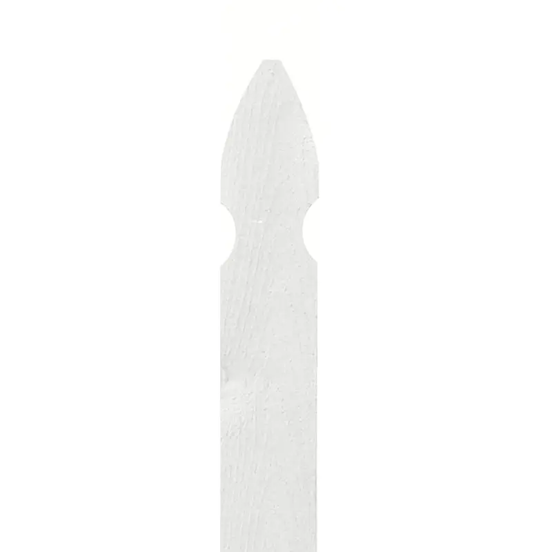 1/2 in. x 3-1/2 in. x 3-1/2 ft. Cedar French Gothic Primed White Fence Picket (14-Pack)1.35 / package