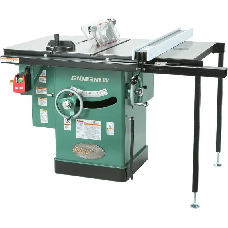10 in. 3 HP 240-Volt Cabinet Left-Tilting Table Saw509 / each
